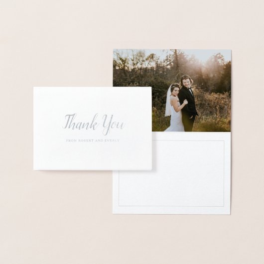 Everly 結婚's Thank You 箔カード (ディスプレー)