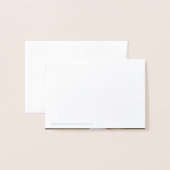 Everly 結婚's Thank You 箔カード (裏面封筒付き)