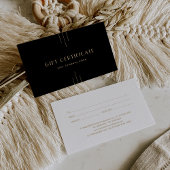 EVERLY Art Deco Black and Gold Gift Certificate
