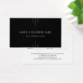 EVERLY Art Deco Black Business Gift Certificate (デスク)