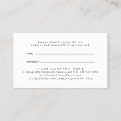 EVERLY Art Deco Black Refer A Friend 紹介カード (裏面)