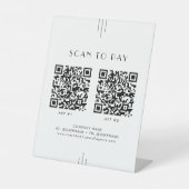 EVERLY Art Deco Business 2 Apps Scan To Pay 台座サイン (正面)