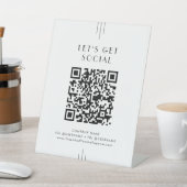 EVERLY Art Deco Business Let's Get Social Media 台座サイン (インサイチュ)