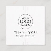 EVERLY Art Deco Business Logo QR Code Thank You 割引カード (正面)