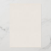 EVERLY Art Deco Ivory Black and Gold Foil Wedding 箔招待状 (裏面)