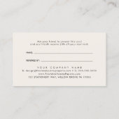 EVERLY Art Deco Ivory Gold Black Refer A Friend 紹介カード (裏面)