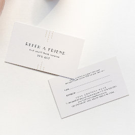 EVERLY Art Deco Ivory Gold Black Refer A Friend 紹介カード