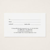 EVERLY Art Deco Minimal Business Gift Certificate (裏面)