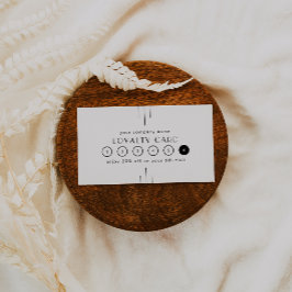 EVERLY Art Deco Minimal Business Reward 6 Punch ロイヤリティカード