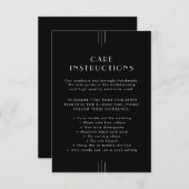 EVERLY Black Business Product Care Instructions エンクロージャーカード (正面/裏面)