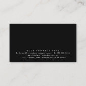 EVERLY Black Logo Business Reward 10 Punch ロイヤリティカード (裏面)