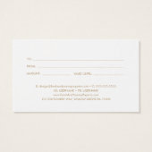 EVERLY Gold Art Deco Business Gift Certificate (裏面)