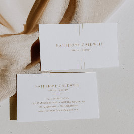 EVERLY Gold Art Deco Simple Geometric 名刺