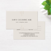 EVERLY Ivory Gold Black Business Gift Certificate (デスク)