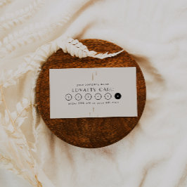 EVERLY Ivory Gold Black Business Reward 6 Punch ロイヤリティカード