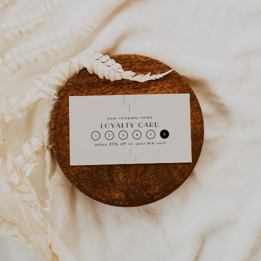 EVERLY Ivory Gold Black Business Reward 6 Punch ロイヤリティカード