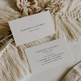 EVERLY Retro Art Deco Ivory Gold Black 名刺