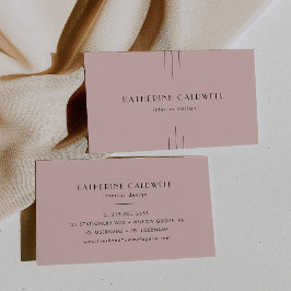 EVERLY Retro Vintage Art Deco Blush Pink 名刺