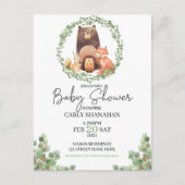EVERLY woodland Baby Shower|水彩|森 シーズンポストカード (正面)