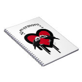 Evermore (ブラックレタリング) ノートブック (右側)