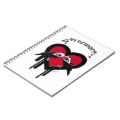 Evermore (ブラックレタリング) ノートブック (左側)