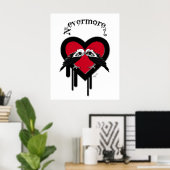 Evermore (ブラックレタリング) ポスター (ホームオフィス)