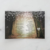 Evermore | 魔法に満ちた妖精の森の結婚式 プログラム (内部)