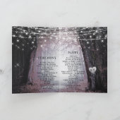 Evermore | 魔法の妖精の森の結婚式典礼 プログラム (内部)