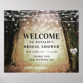 Evermore | Enchanted Forest Bridal Shower Welcome ポスター (正面)