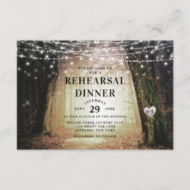 Evermore Enchantited Forestのリハ結婚ーサルディナー 招待状