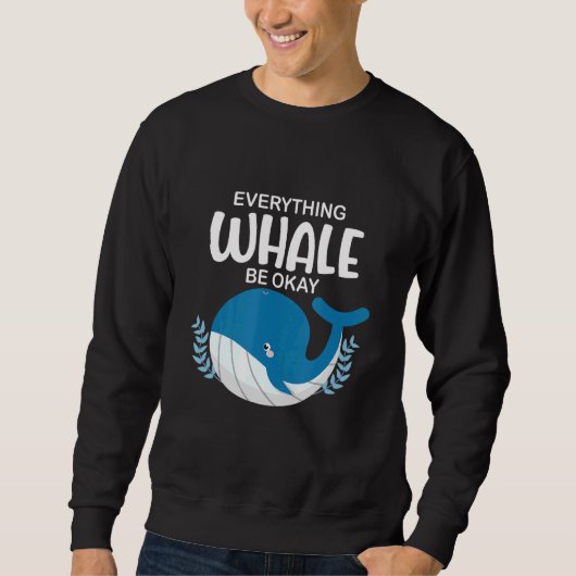 Eversing Whale Be Ok海シークジラ スウェットシャツ (正面)