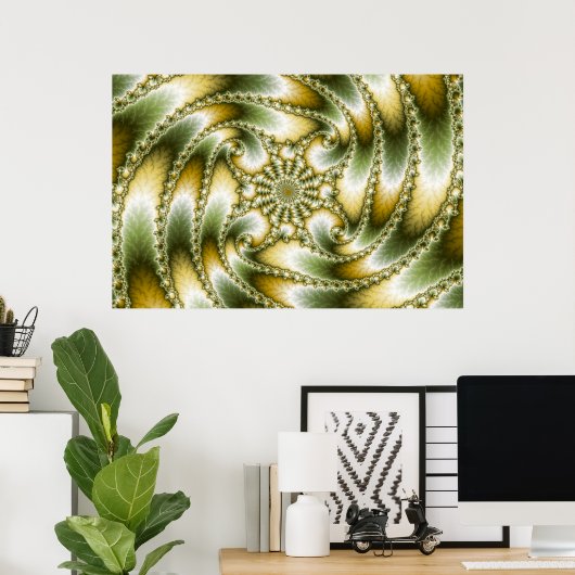 Everswirl - Mandelbrot Fractal ポスター (ホームオフィス)