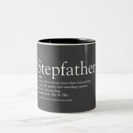 Everve 最高の  Stepfather、Stepdad DefinitionおもしろいGray ツートーンマグカップ