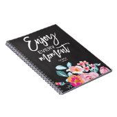 Every 楽しむ Momentメ前向きッセージフローラ ノートブック (右側)