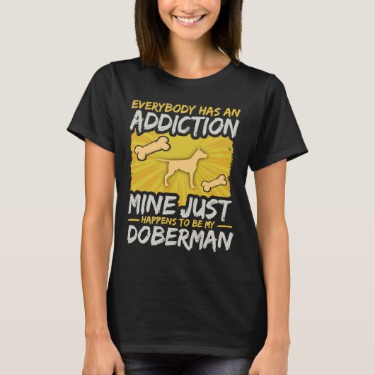 Every Addiction Doberman Tシャツ (正面)