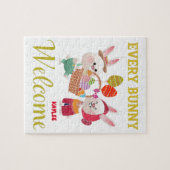 「EVERY BUNNY」パズル パーソナライズされた ジグソーパズル (横)