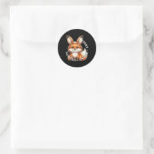 Every Bunny Counts -キツネシール ラウンドシール (バッグ)