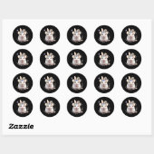 Every Bunny Counts Mouse 2ステッカー ラウンドシール (シート)
