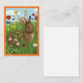Every Bunny Loves Flowers ノートカード (正面/裏面)