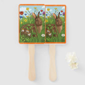 Every Bunny Loves Flowers ハンドファン (正面&裏面)