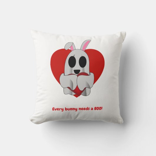 Every bunny needs a Boo クッション (正面)