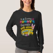 Every Bunny s Favorite Bus Driver Happy Easter Day Tシャツ (正面)