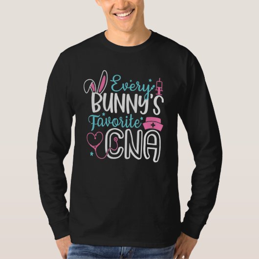 Every Bunny'S Faviriite CNA Bunnyナースおもしろい卵E Tシャツ (正面)