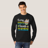 Every Bunny's Favorite Teacher Easter Egg Hunting Tシャツ (正面フル)
