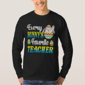 Every Bunny's Favorite Teacher Easter Egg Hunting  Tシャツ (正面)
