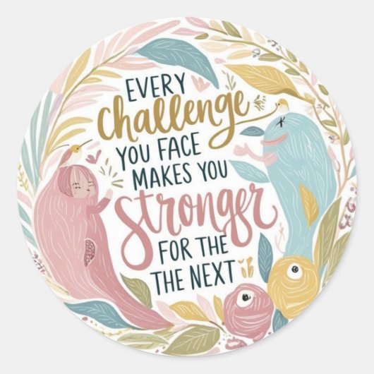 Every Challengeスタンプ ラウンドシール (正面)