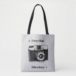 Every Click Tells a Story | 写真トートバッグ トートバッグ