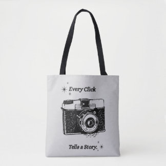 Every Click Tells a Story | 写真トートバッグ トートバッグ