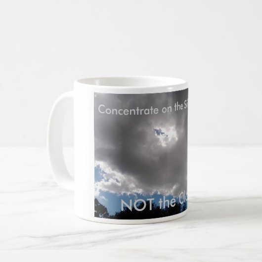 Every Cloud has A Silver Lining Coffee Mug コーヒーマグカップ (正面左)