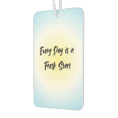 Every Dayは新しいスタート | やる気を起こさせる引用文 カーエアーフレッシュナー (左)